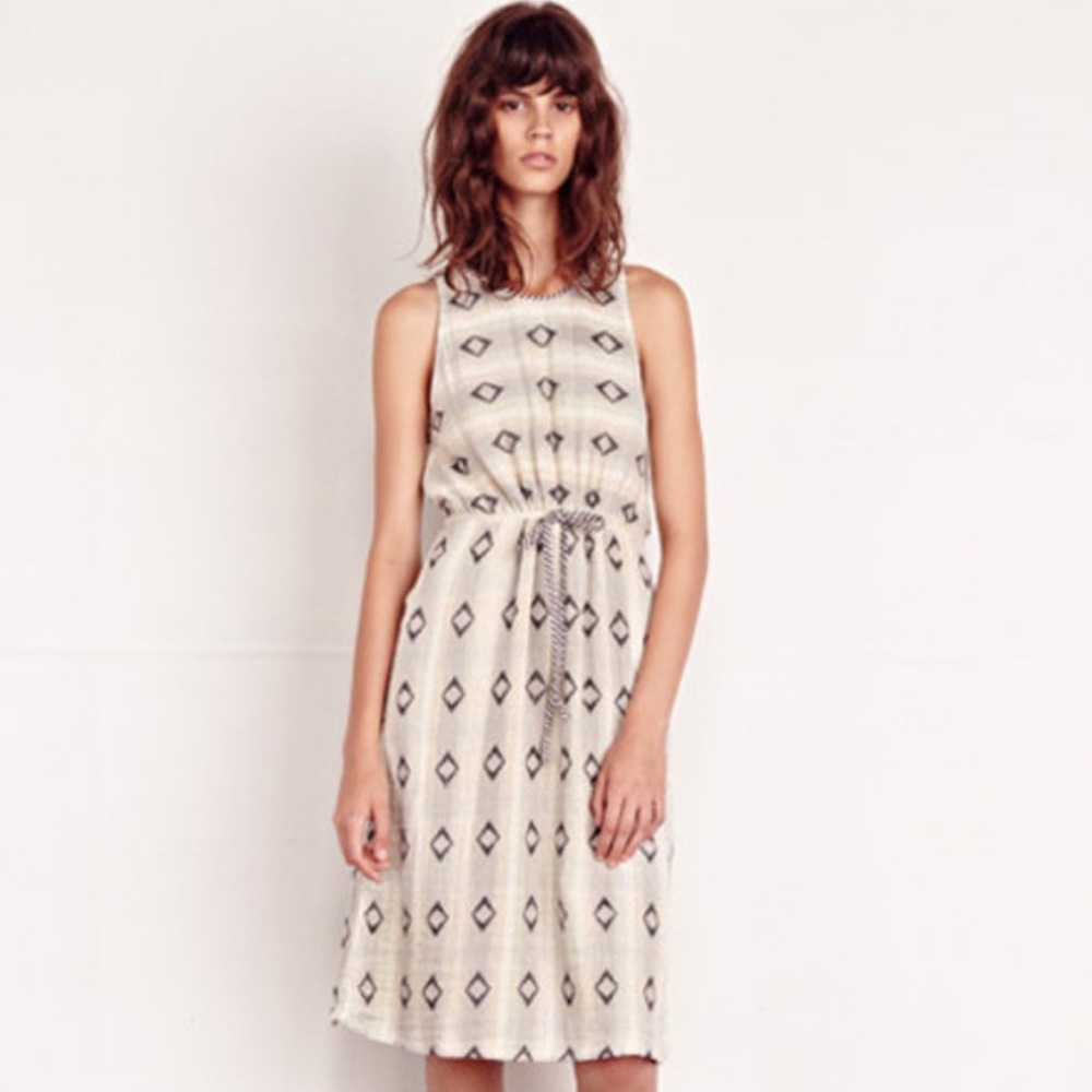 Ace & Jig - Surf Dress - Black and Cream Patterned Dress